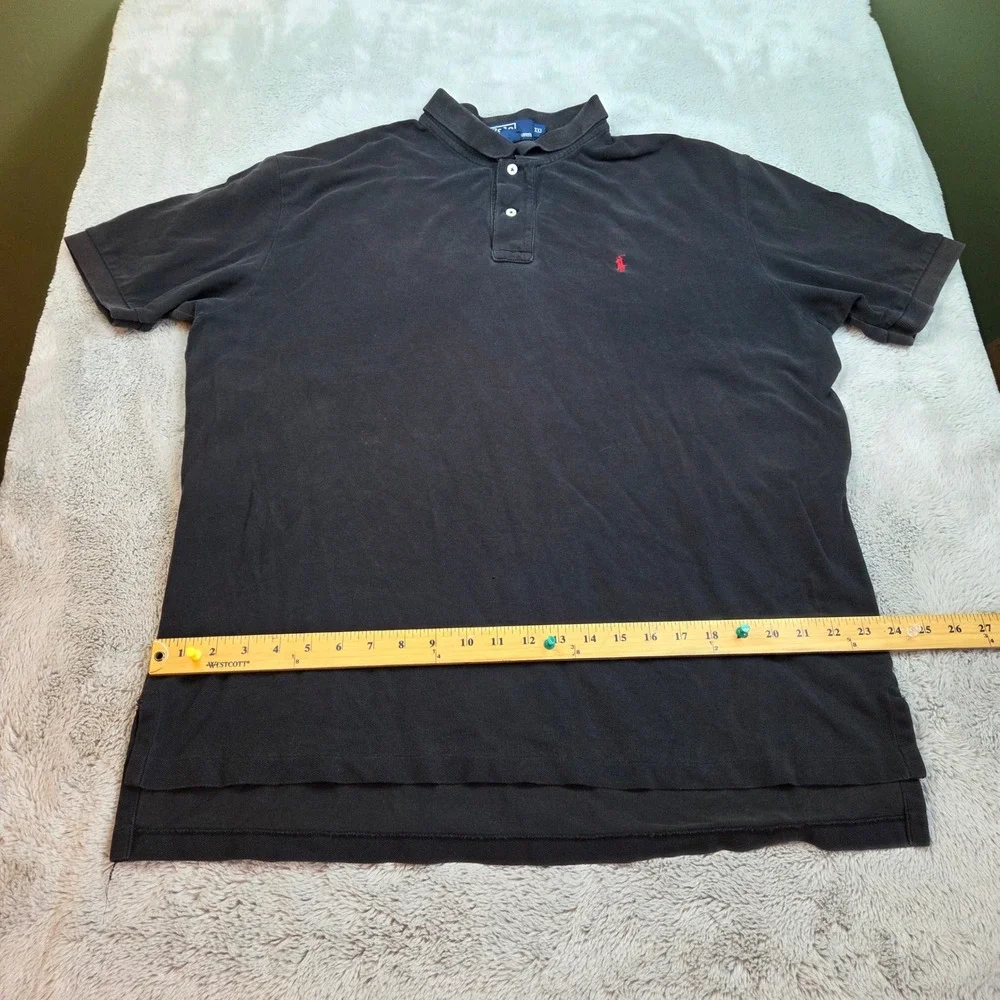 VTG Polo Ralph Lauren Polo Shirt Mens XXL Short Sleeve Pique Pony Logo Made USA